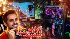 روم تور گیمینگ من !! انباری رو تبدیل کردم به اتاق گیمینگ و محل کارم