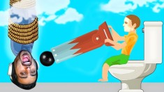 پیرمرد پرحاشیه رو به 100 روش کشتم  دیوونه خونه کامیکس Happy Wheels